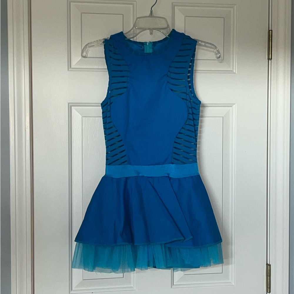 Kelle Blue Dance Costume with Tool Skirt